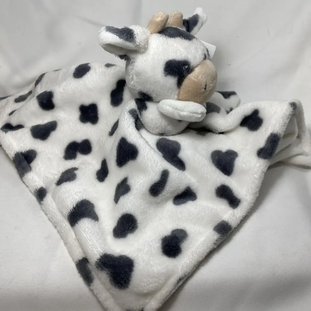 Carter's Spotted COW Security Blanket Baby Plush  Lovey Toy with tags 13x13